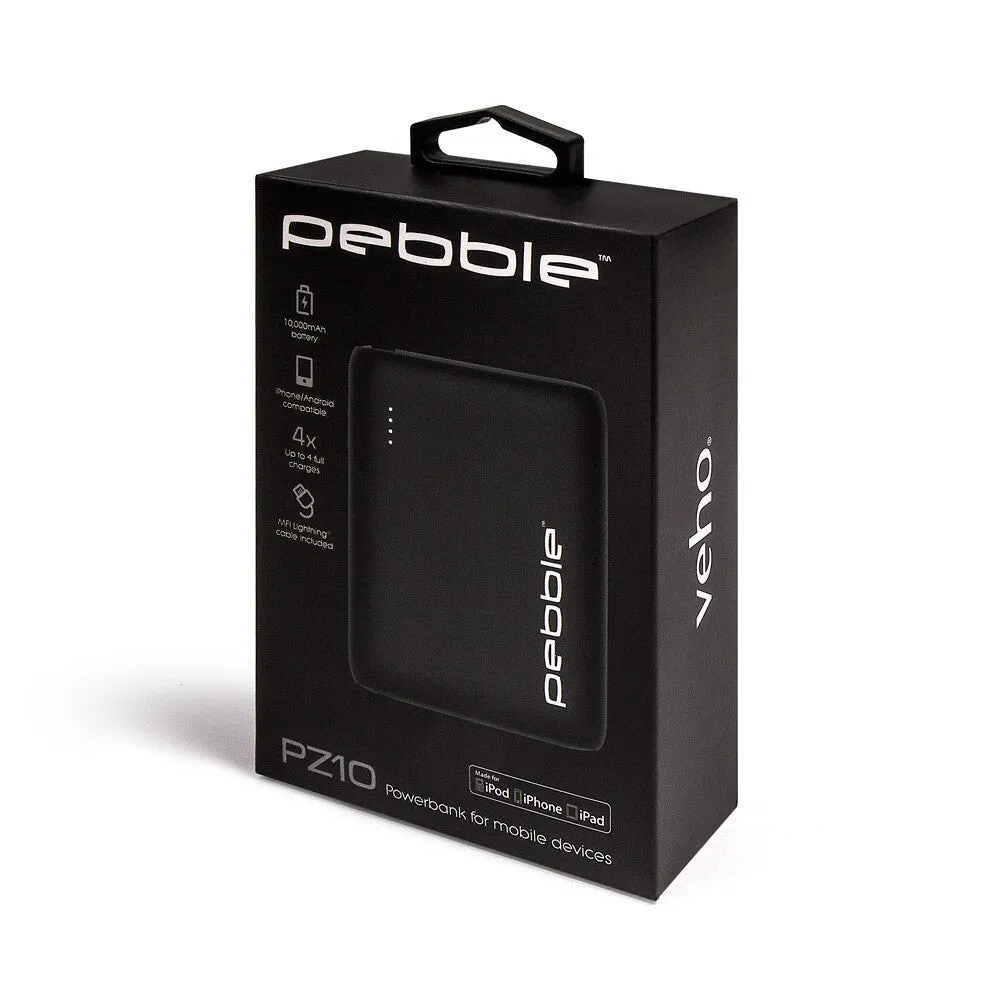 Veho Pebble PZ-10 Portable Power Bank - 10,000mAh