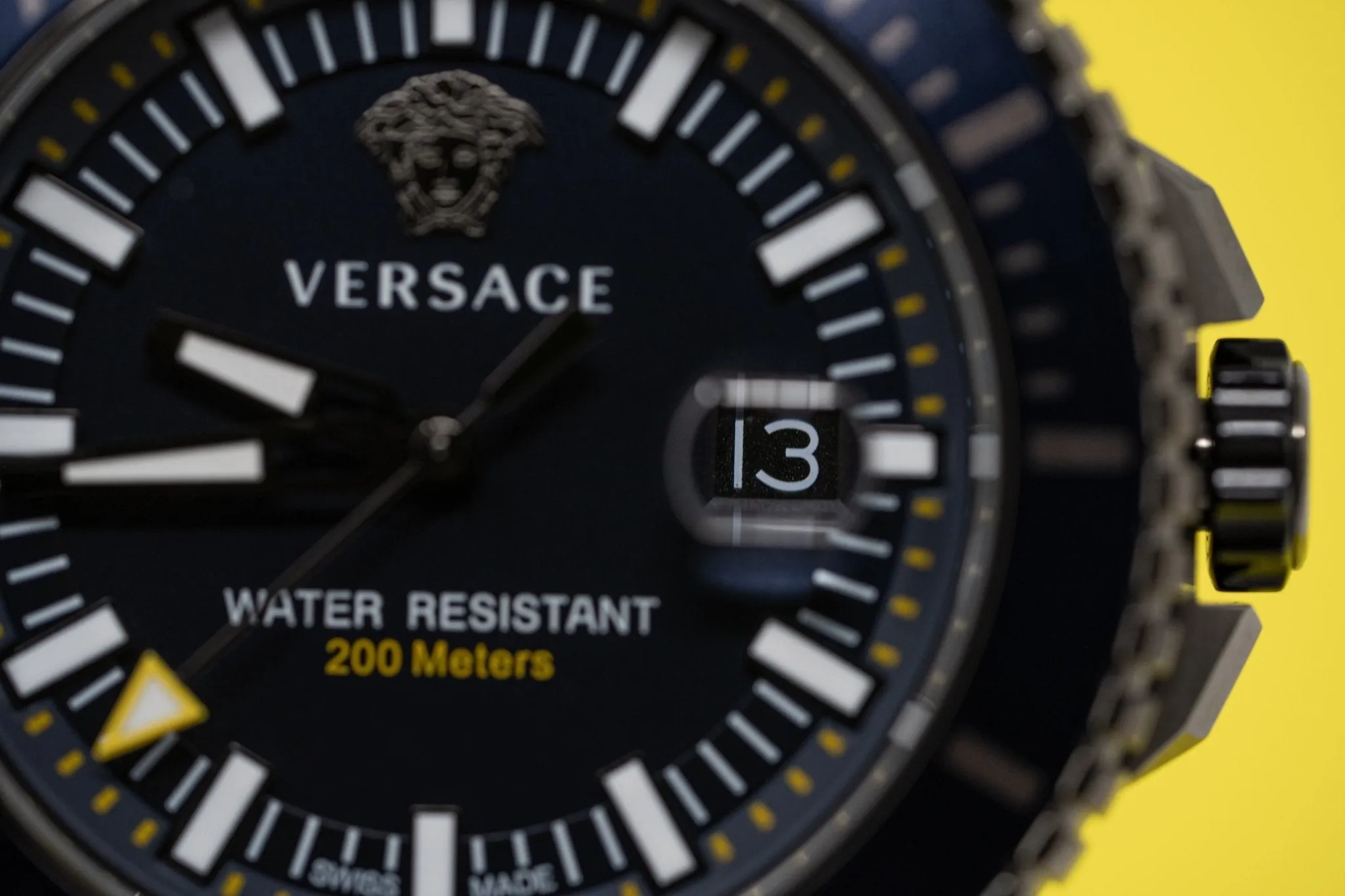 Versace Men's Watch V-Race Diver 46mm Blue VEAK00218