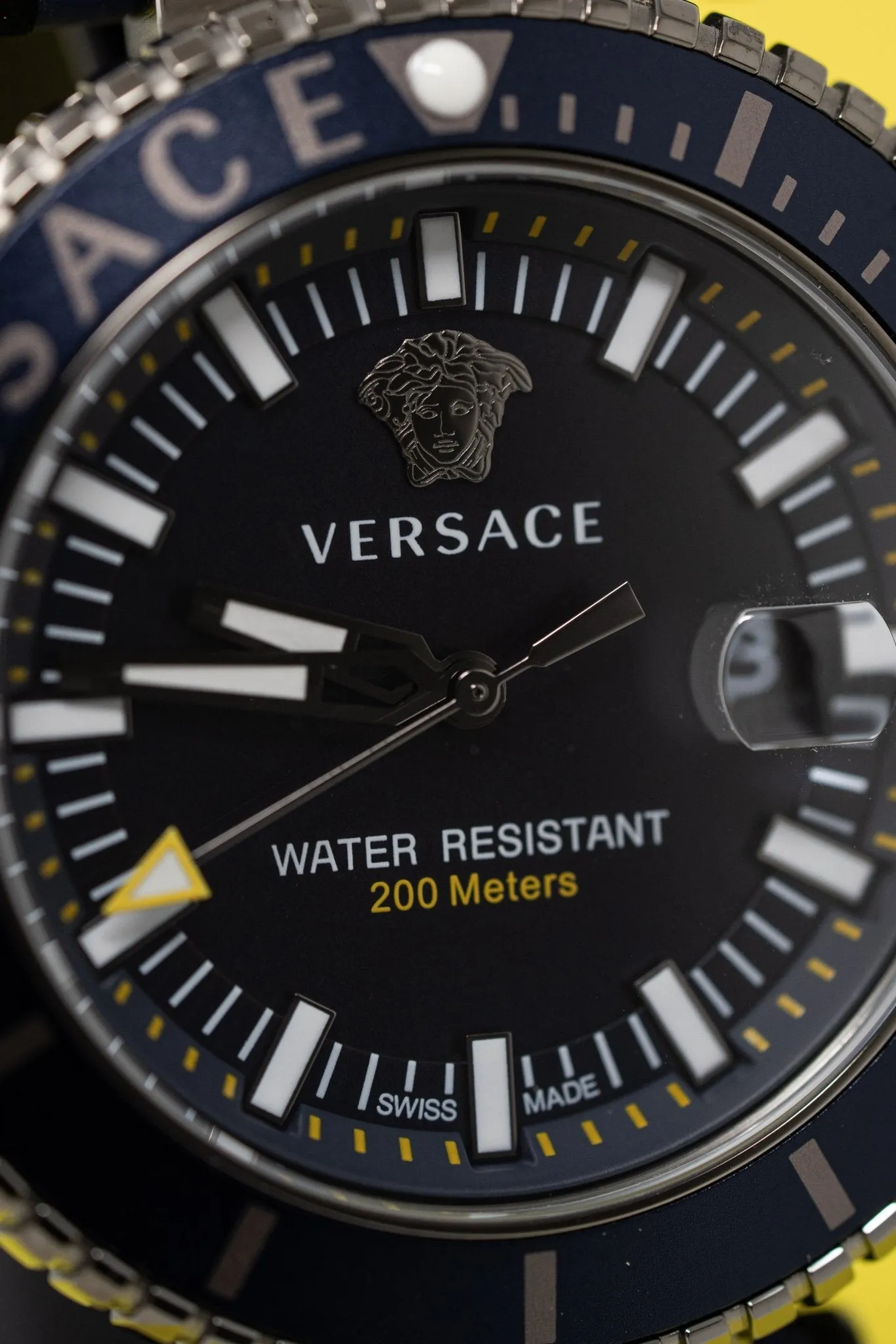 Versace Men's Watch V-Race Diver 46mm Blue VEAK00218