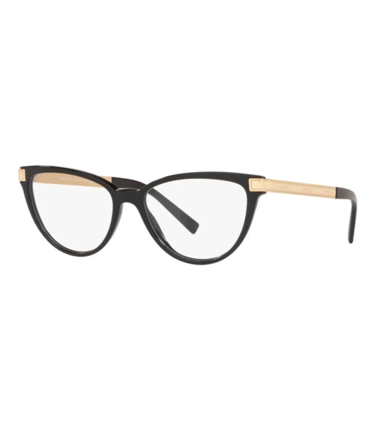 Versace Women's Black Cat-eye Optical Frame