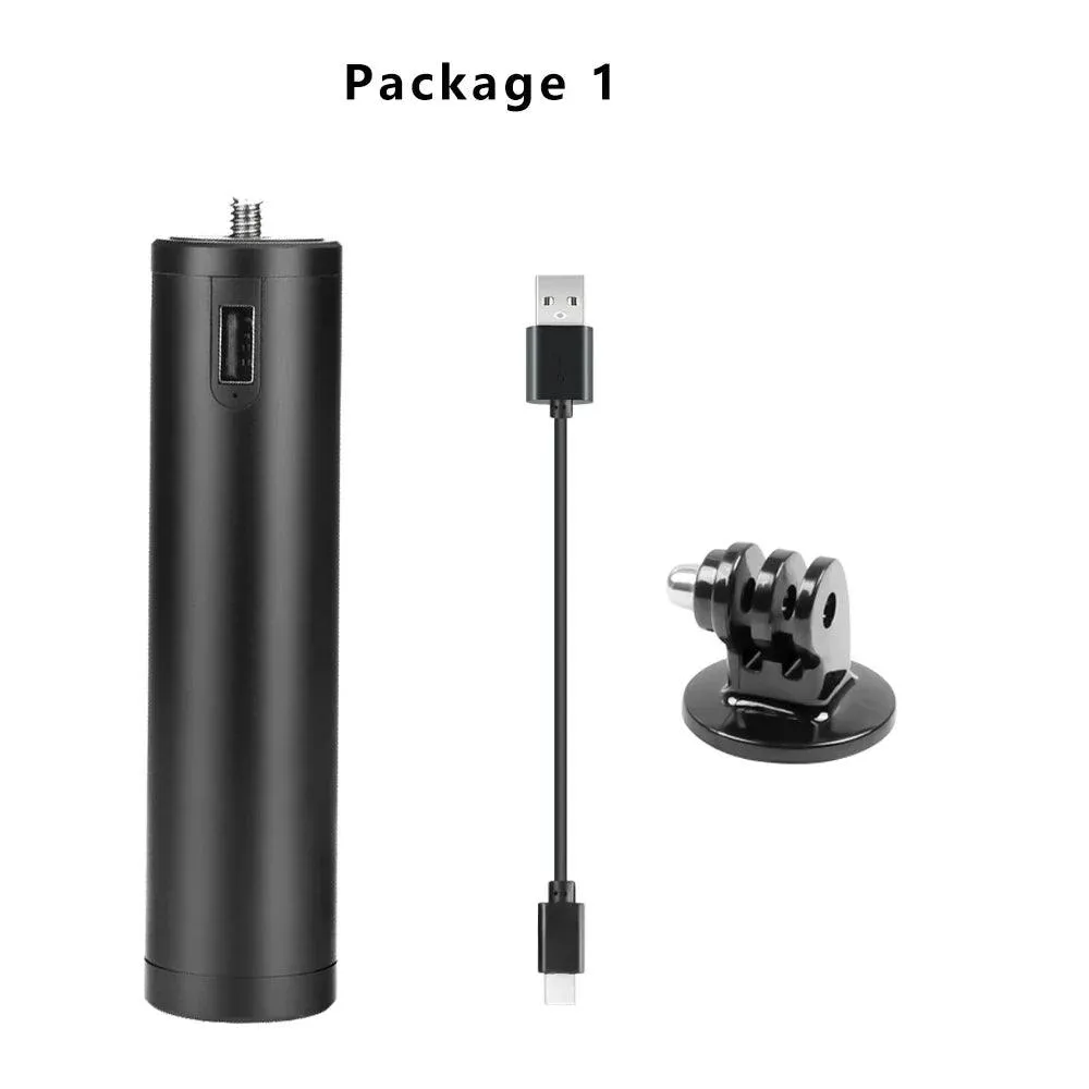 Versatile 7000mAh Power Bank Hand Grip with Mini Tripod and Type-C Connectivity for Smartphones and Mirrorless Cameras