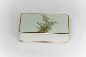 Vintage Fern Porcelain Trinket