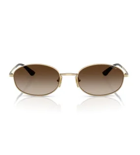 Vogue Women's Dark Brown Oval Sunglasses