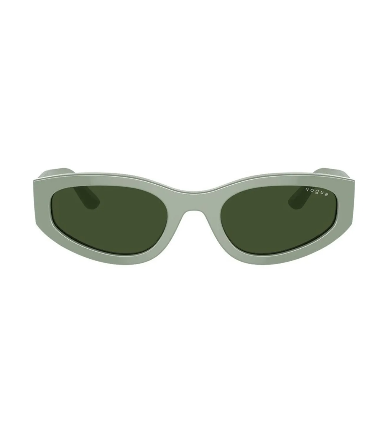 Vogue Women's Green Rectangular Sunglasses