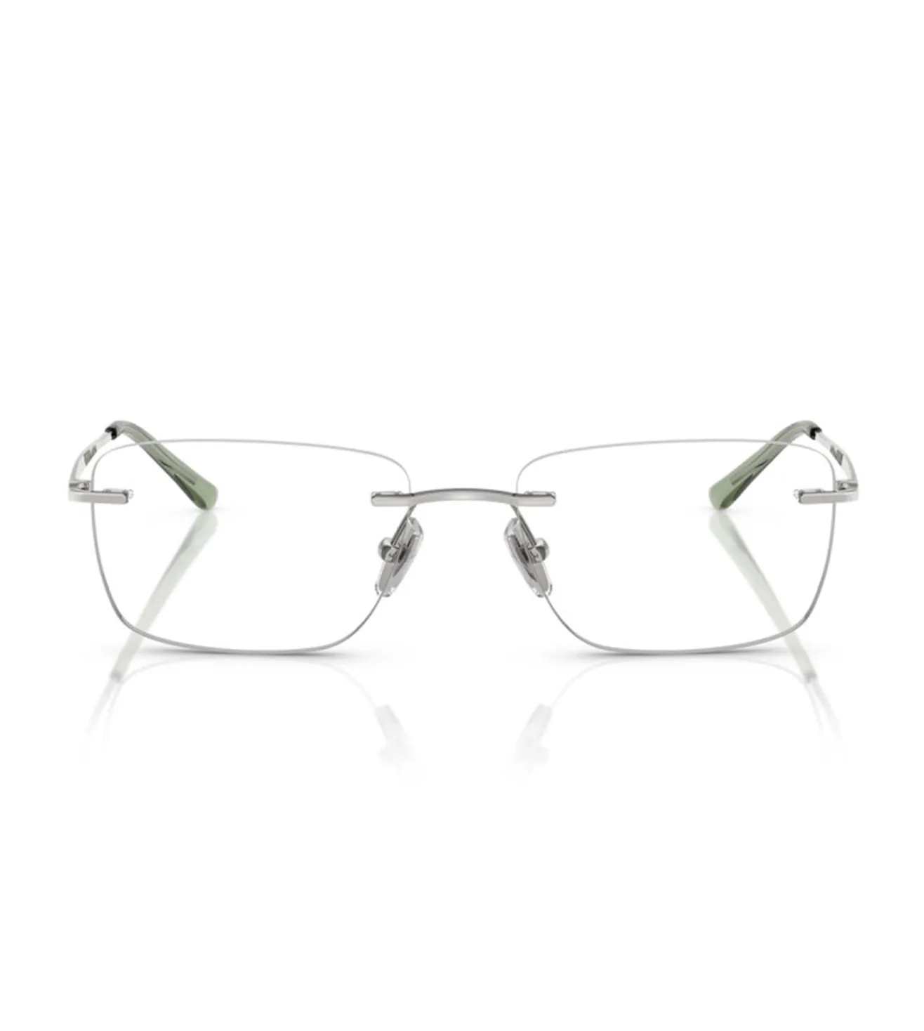 Vogue Women's Silver Rectangular Optical Frame