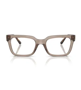 Vogue Women's Transparent Brown Square Optical Frame