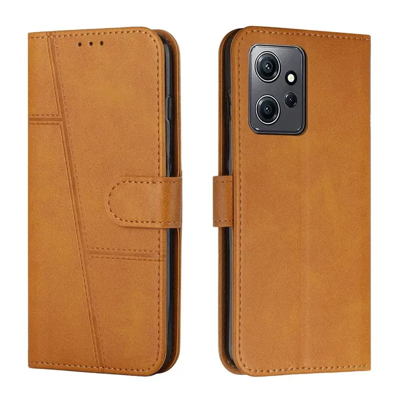 Wallet Flip Cowhide Pattern Anti Drop Leather Cover For Xiaomi Redmi 12 12C 10 10A  9T Note 12 12S 12 Pro Plus 11S 10 Pro 9 Pro