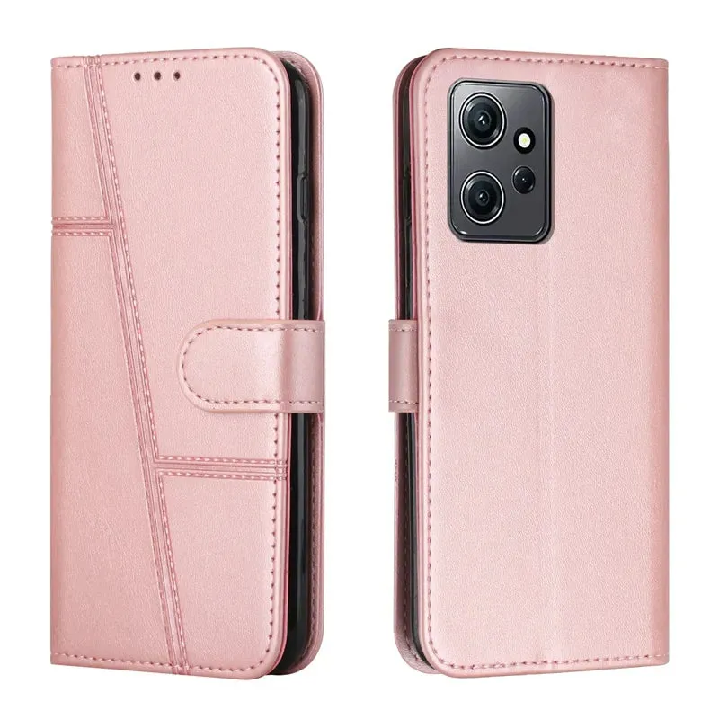 Wallet Flip Cowhide Pattern Anti Drop Leather Cover For Xiaomi Redmi 12 12C 10 10A  9T Note 12 12S 12 Pro Plus 11S 10 Pro 9 Pro