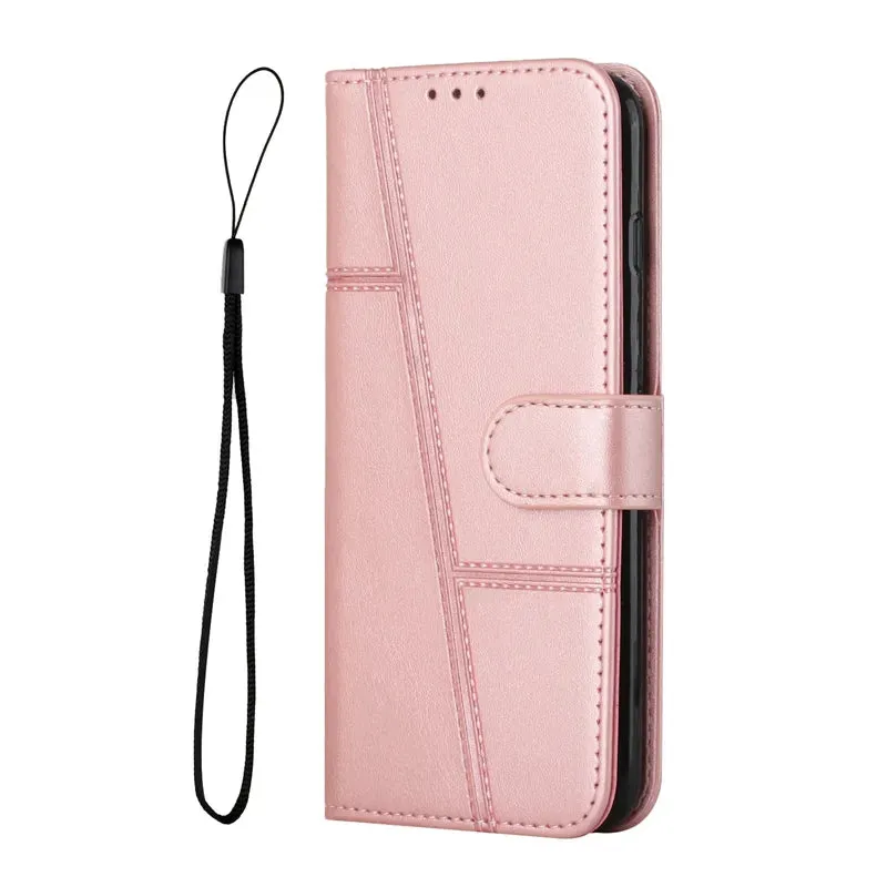 Wallet Flip Cowhide Pattern Anti Drop Leather Cover For Xiaomi Redmi 12 12C 10 10A  9T Note 12 12S 12 Pro Plus 11S 10 Pro 9 Pro