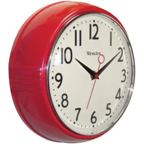 Westclox 32042R 9.5 Retro 1950s Kitchen Wall Clock