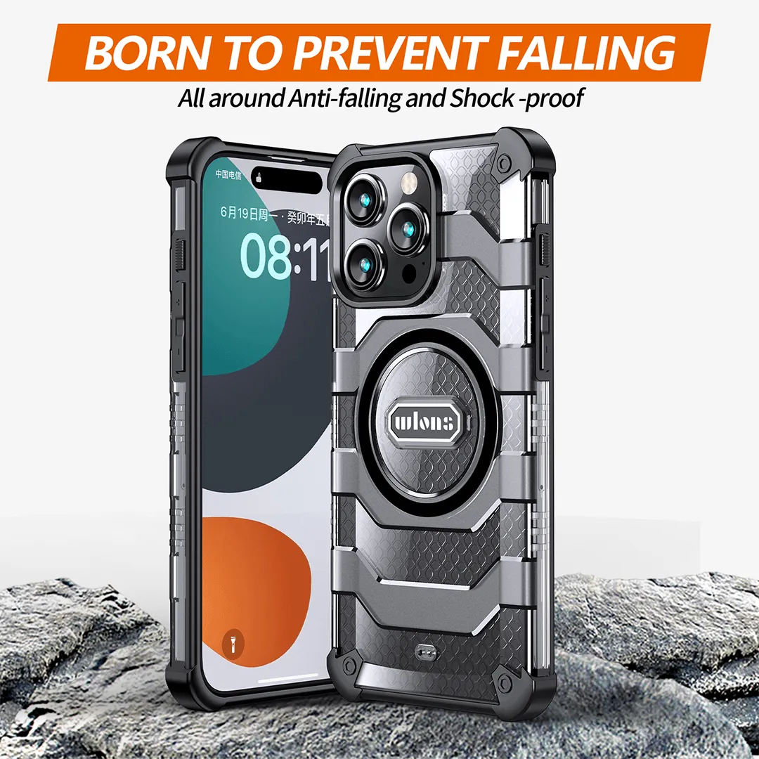 WLONS Hybrid Military Magnetic Case for iPhone 15 Series