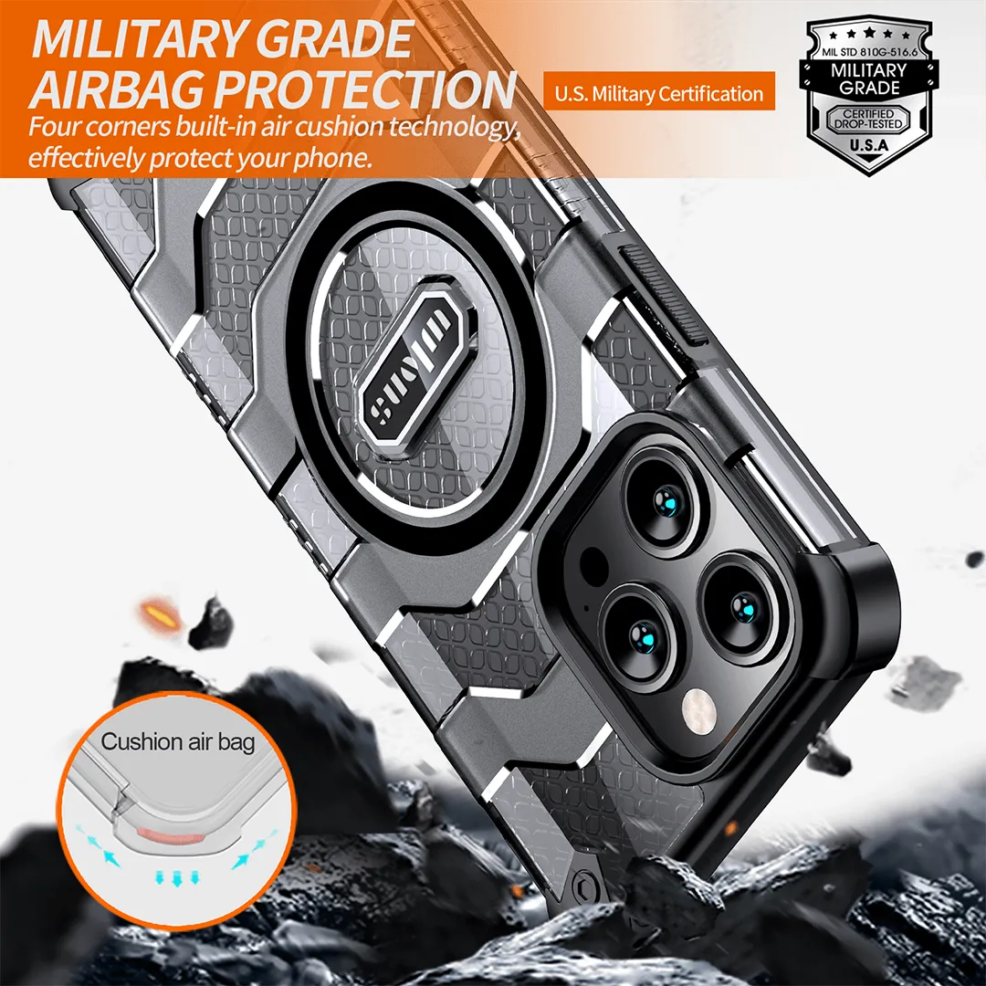 WLONS Hybrid Military Magnetic Case for iPhone 15 Series