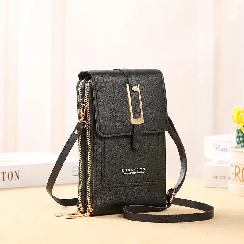 Women's Crossbody Shoulder Bag Touch Screen Cell Phone Wallet