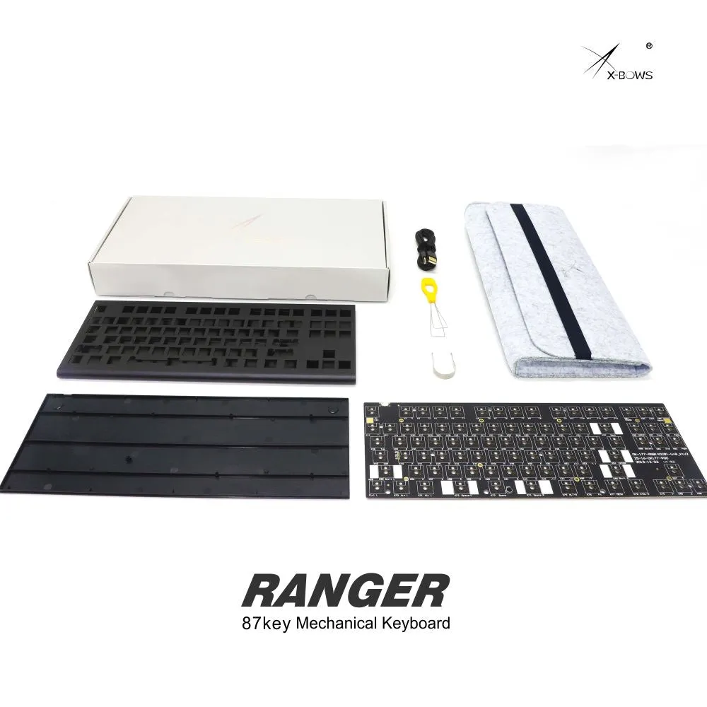 xbows Ranger Mechanical keyboard 87 key 80% rgb type c hot swappable