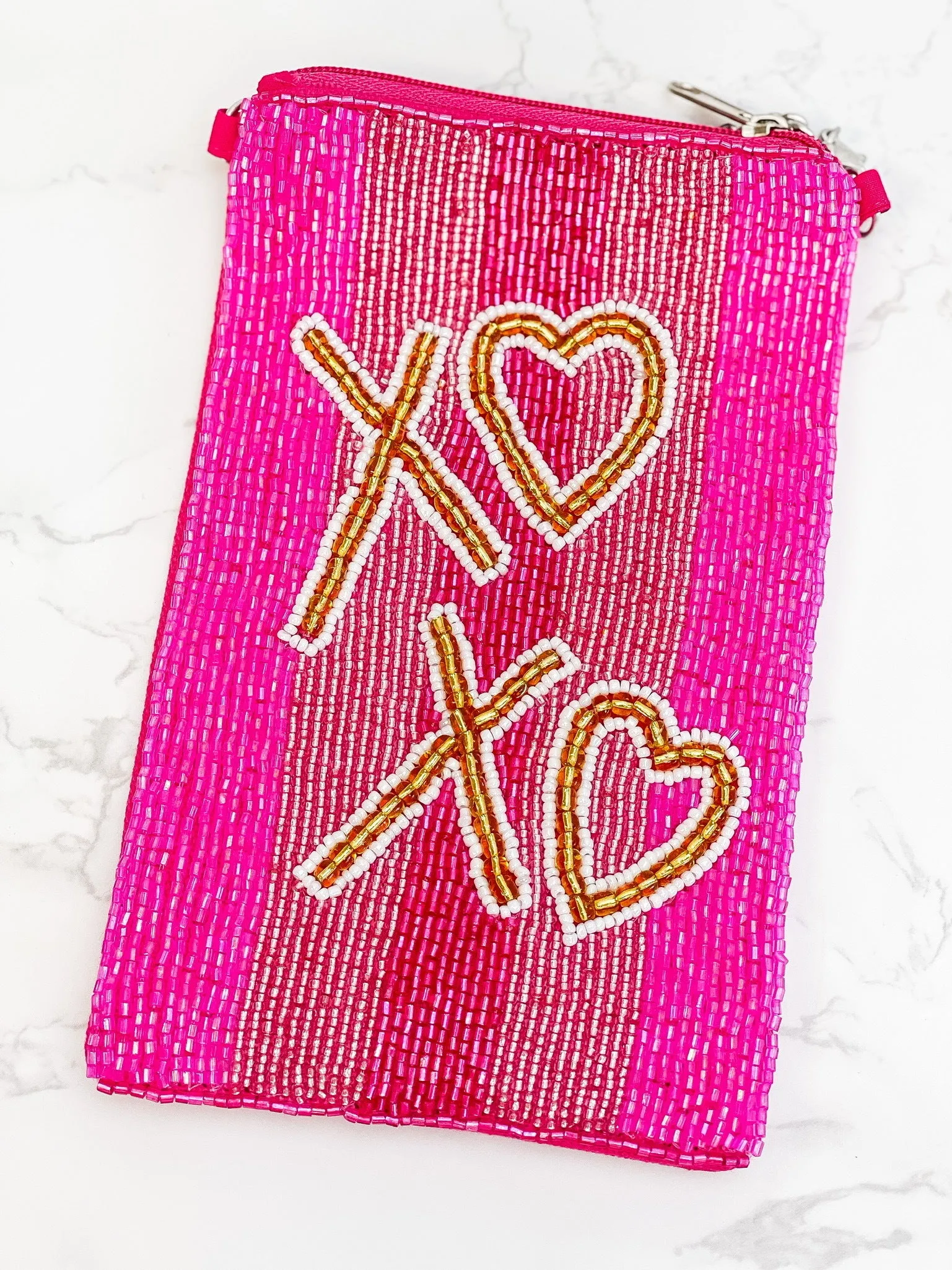 'XOXO' Beaded Phone Crossbody