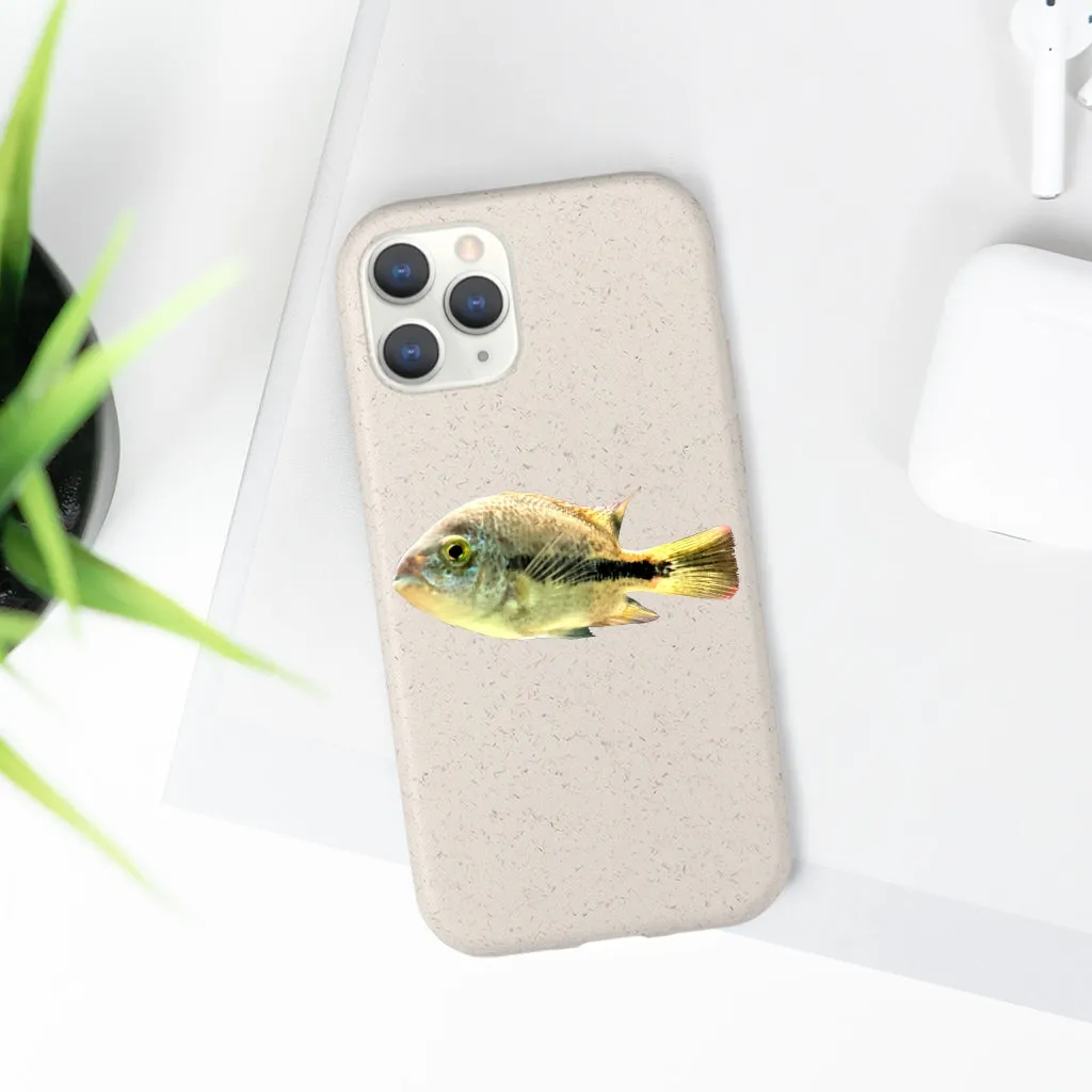 Yellow and Black Fish Biodegradable Case