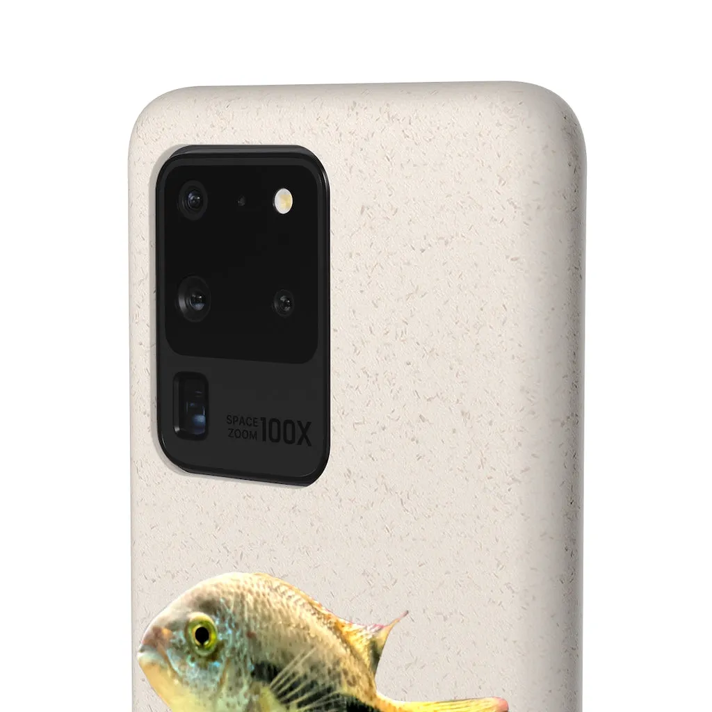 Yellow and Black Fish Biodegradable Case