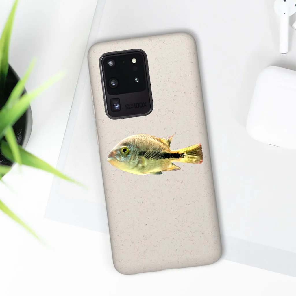 Yellow and Black Fish Biodegradable Case