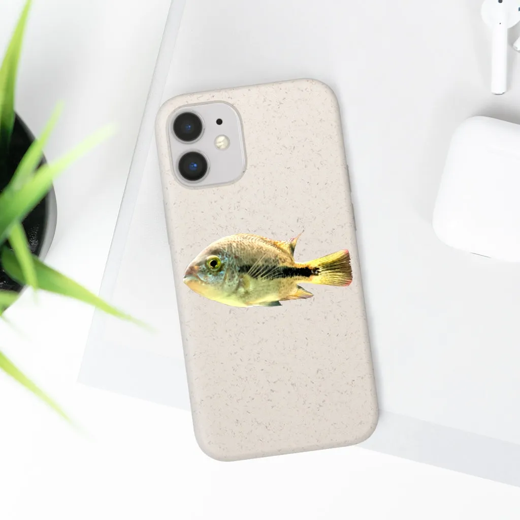 Yellow and Black Fish Biodegradable Case