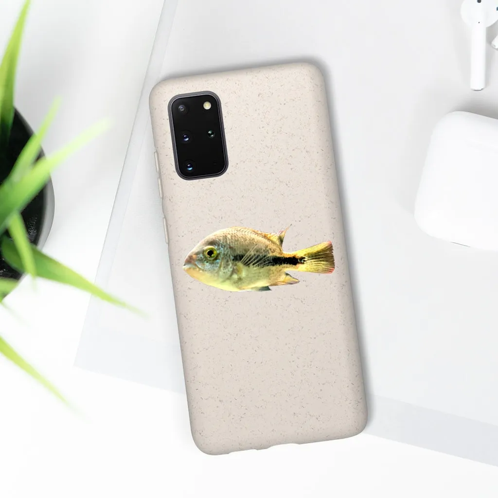 Yellow and Black Fish Biodegradable Case