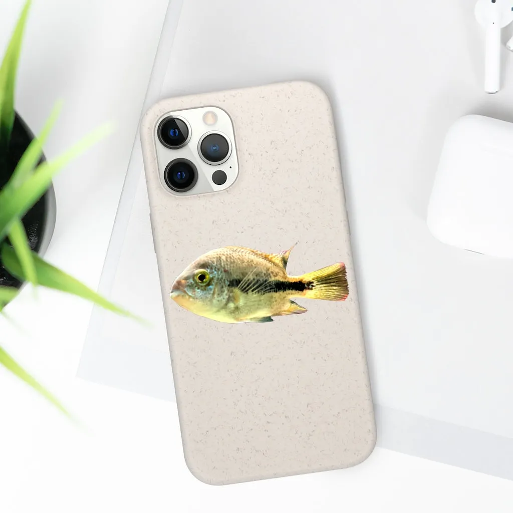 Yellow and Black Fish Biodegradable Case