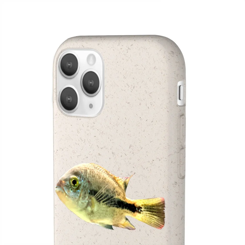 Yellow and Black Fish Biodegradable Case