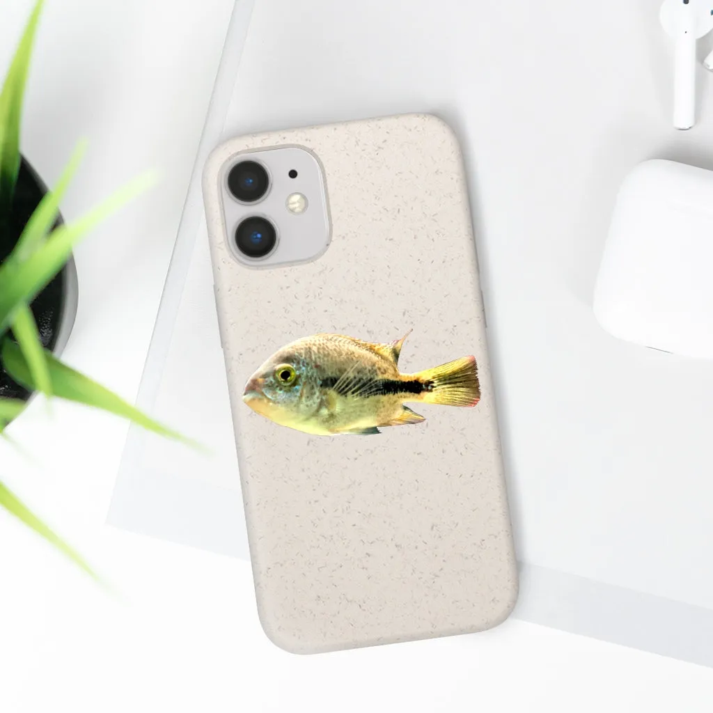 Yellow and Black Fish Biodegradable Case