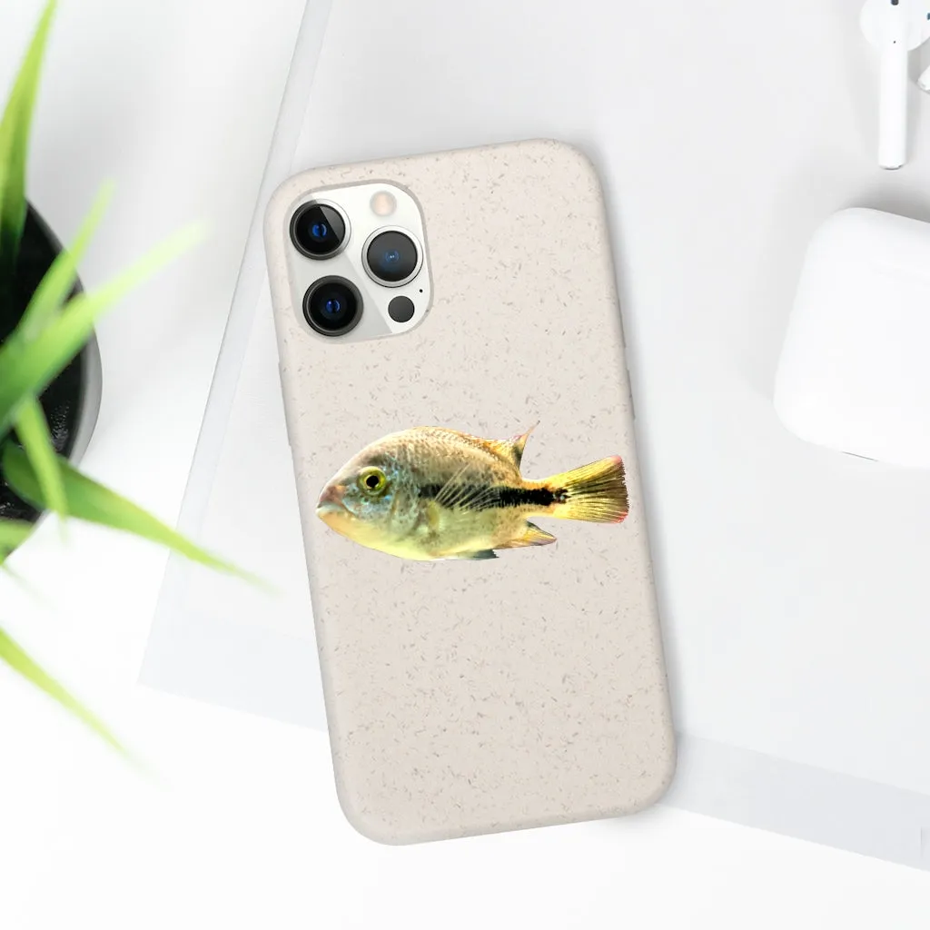 Yellow and Black Fish Biodegradable Case