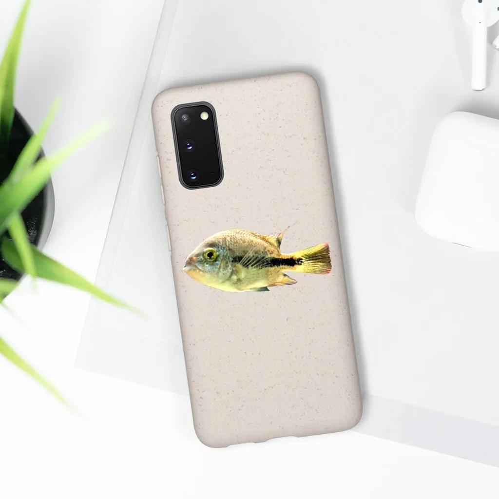 Yellow and Black Fish Biodegradable Case