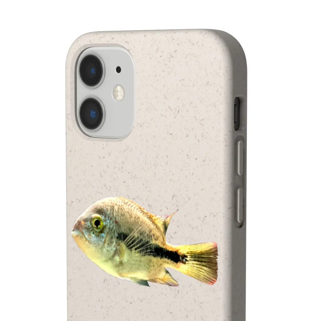 Yellow and Black Fish Biodegradable Case